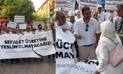 Eskişehir’de gerçekleşen eylemde pankart krizi!