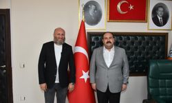 Eskişehir İnönü Belediye Başkanı Serhat Hamamcı'yı ünlü oyuncu ziyaret etti