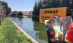 Serinlemek için Porsuk'a girdi: Bakın sonra ne oldu?