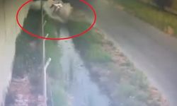 Otomobil sulama kanalına uçtu