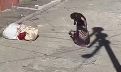 Eskişehir'de sokak ortasında kadına şiddet!