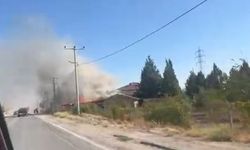 Eskişehir'de fabrika yangını paniğe sebep oldu
