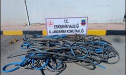 Eskişehir'de tarım arazisinden 600 bin TL kablo çaldılar