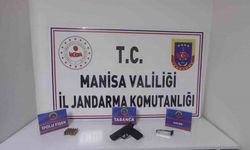 Şüphe üzerine üstü aranan şahıstan tabanca ve mermi çıktı