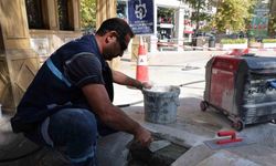 Tarihi camii onarılıyor...