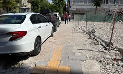 Eskişehir'deki esnaflardan kaldırım tepkisi!