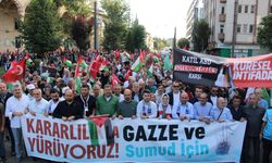 Eskişehir'de Filistin'e destek yürüyüşü