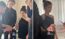 Sosyal medyada tepki çeken nişan!