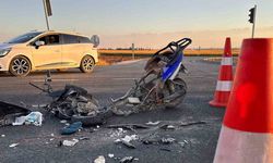 Kamyon ile elektrikli bisiklet çarpıştı: 2 yaralı