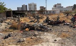 Terk edilen yediemin parkındaki araçlar yağmalandı
