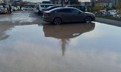 Eskişehir'de hastane otoparkı adeta göle döndü!