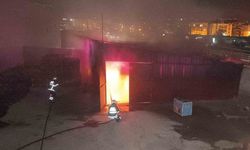 Depo alevlere teslim oldu