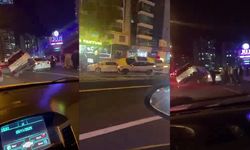 Diyarbakır’da ilginç kaza: Araç, başka bir aracın üzerine çıktı