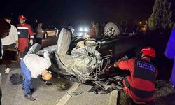 Takla atan araçta sürücü hafif yaralandı