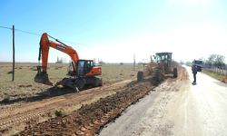 Eskişehir'in o ilçesinde yol çalışması başladı...