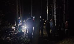 12 kilometrelik gece yürüyüşü yaptılar