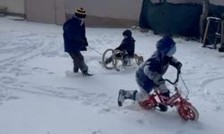 Eskişehir'de kızak keyfi