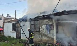 Ev yangını: 1 yaralı