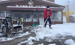 Kar kalınlığı 10 santimetreye yaklaştı