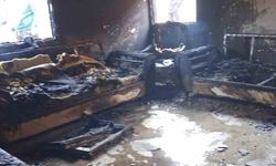 Yanan ev kullanılmaz hale geldi