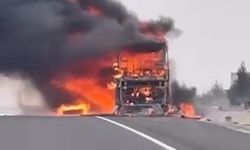 Eskişehir’de yolcu otobüsü alevlere teslim oldu