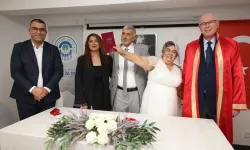 Eskişehir’de unutulmaz nikah: Huzurevi çiftinin mutlu günü