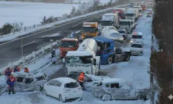 Japonya'da 50 araçlık zincirleme kaza!