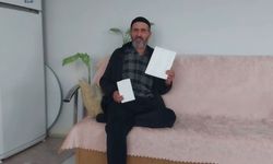 Torunları için karne yaptı