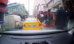 Kırmızı ışıkta beklemedi, kaldırıma çıktı
