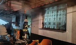 Kumlu'da müstakil ev yangını