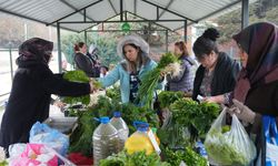 Kadın üretici ürün satış noktası yoğun ilgi görüyor