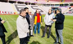 Prof. Dr. Fethi Heper Stadyumu’nda saha incelemesi