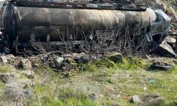 Mazot yüklü tanker alev alev yandı: 1 ölü