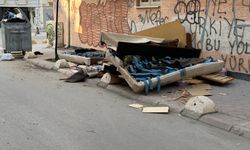 Kaldırımda çirkin görüntü!