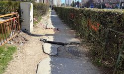 Eskişehir'de o kaldırım onarım bekliyor!