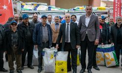 Üreticilere hibe destekli tohum desteği yapıldı