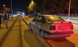 Tramvay yoluna giren sürücüye ağır yaptırım