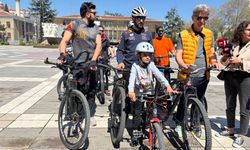 Farkındalık için pedal çevirdiler!