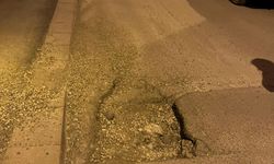 Bozuk ve çukur yol tepki çekiyor!