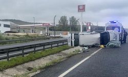 Yağışlı hava kazaya neden oldu: 4 yaralı!