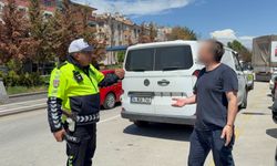 Trafik denetimlerinden ceza kesilen sürücüden ilginç sitem