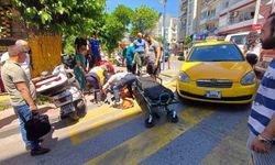Yolun karşısına geçmek isteyen kadına taksi çarptı: 1 yaralı