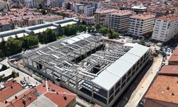 Eskişehir’in Yeni Kapalı Pazar Yeri yükseliyor