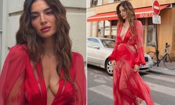 Melisa Aslı Pamuk'un cesur elbisesi sosyal medyayı salladı