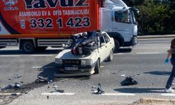 Otomobil ile motosiklet çarpıştı, 3 kişi yaralandı