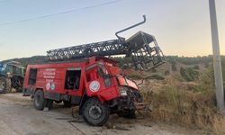 Yangından dönen itfaiye aracı kaza yaptı!