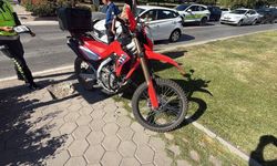 Motosiklet sürücüsü hastanelik oldu