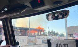 Eskişehir’ de AVM inşaatında yangın!