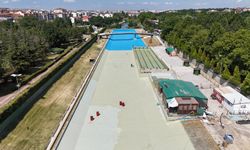 Eskişehir'deki yapay plajda kapsamlı yenileme...