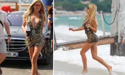 Ünlü model tatilde gündem yarattı